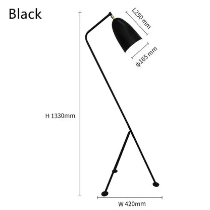 Retro nordic grasshopper floor lamp for living room