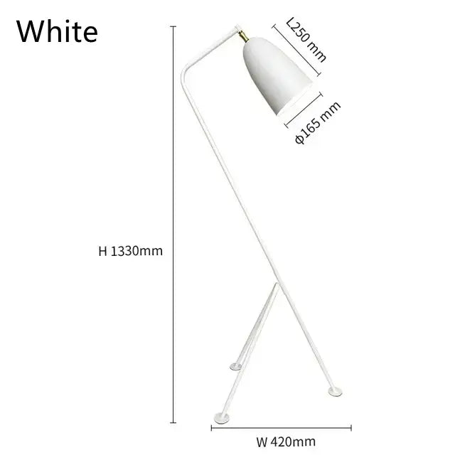 Retro nordic grasshopper floor lamp for living room