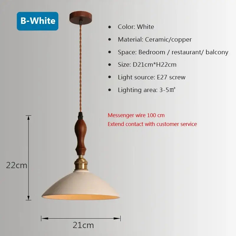 Retro pastel ceramic and brass chandelier light – dining room pendant