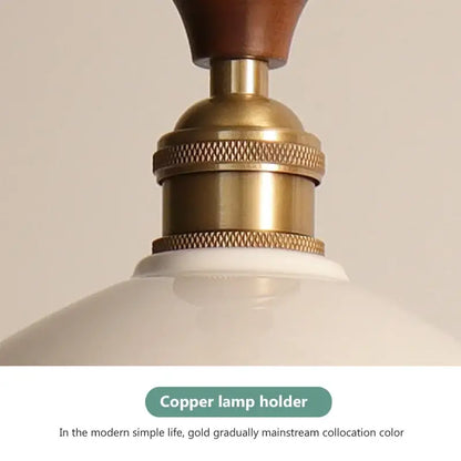 Retro pastel ceramic and brass chandelier light – dining room pendant