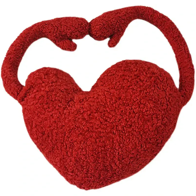 Retro red velvet tiger embroidery cushion cover living room decor