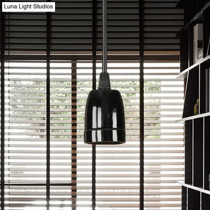 Retro style red ceramic pendant light – kitchen hanging fixture