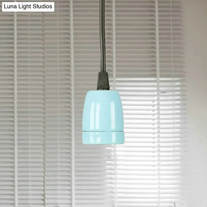 Retro style red ceramic pendant light – kitchen hanging fixture