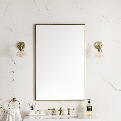 James Martin Rohe 26" Mirror, Champagne Brass
