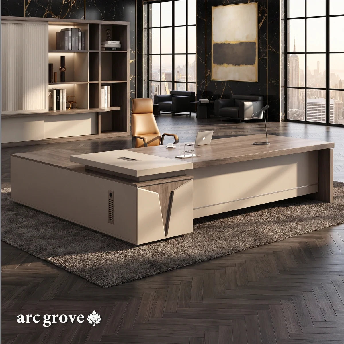 Reytan · Modern L-Shaped Executive Desk