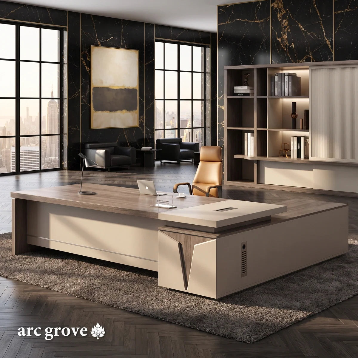 Reytan · Modern L-Shaped Executive Desk