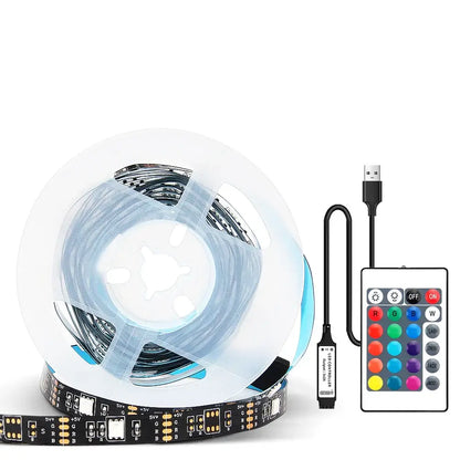 Rgb bluetooth led strip lights bedroom usb app control black & blue