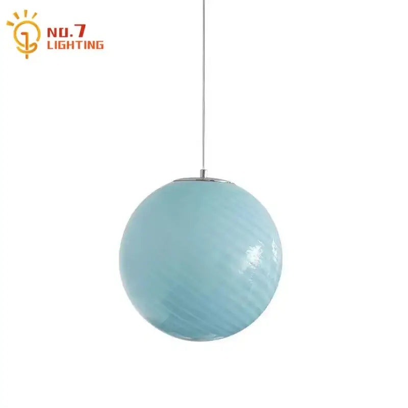 Ribbed amber glass pendant light for dining room