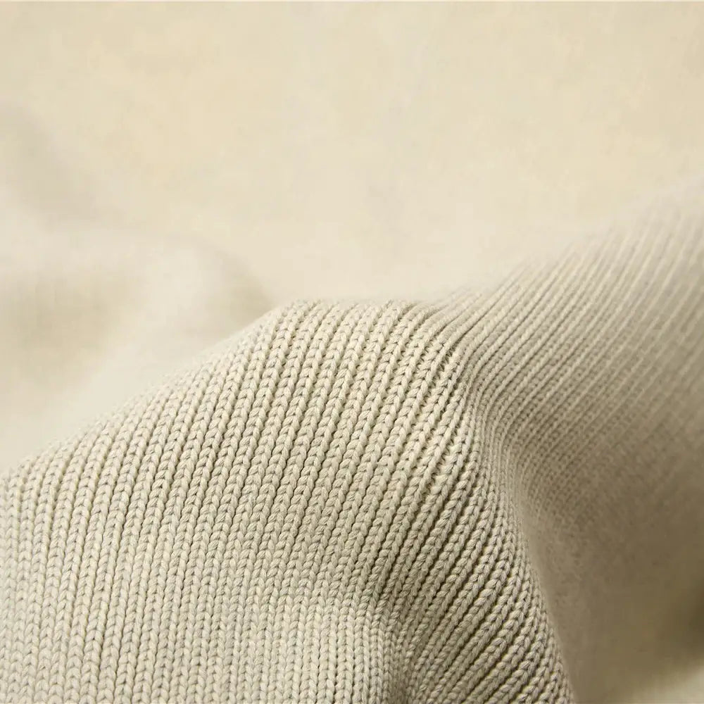Ribbed gray organic cotton weighted blanket bedroom sleep quilt