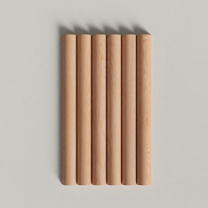 Flexible Ribbed Wood Panel Samples
