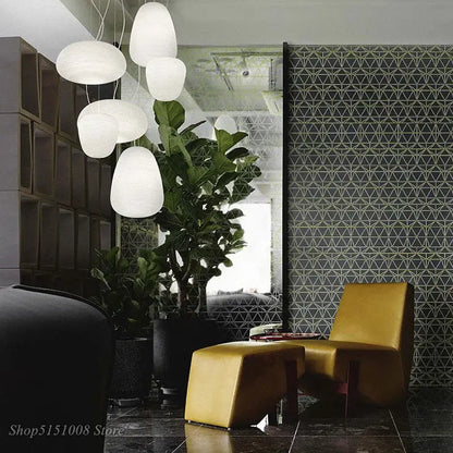 Ribbed off white glass whorl pendant light for kitchen decor