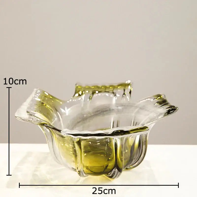 Ribbed olive green glass vase set dining room plant hydroponics