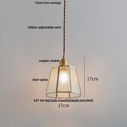 Ribbed teal blue glass led pendant light for dining room