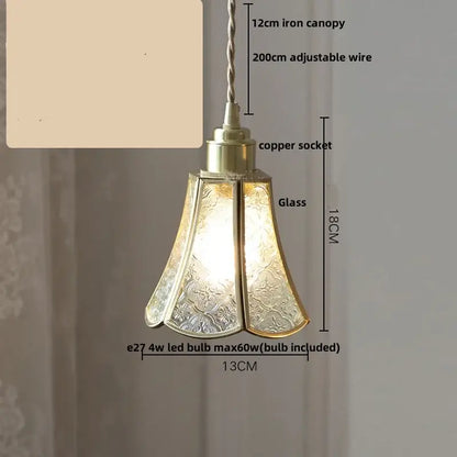 Ribbed teal blue glass led pendant light for dining room