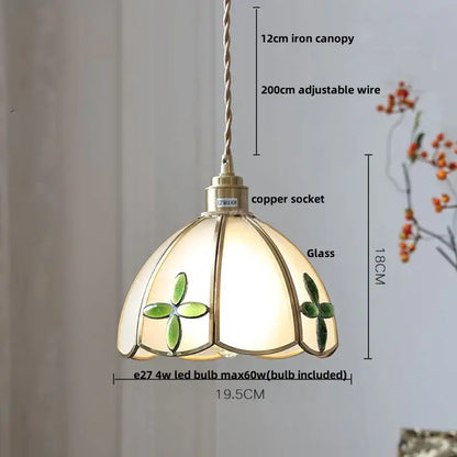 Ribbed teal blue glass led pendant light for dining room
