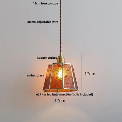 Ribbed teal blue glass led pendant light for dining room