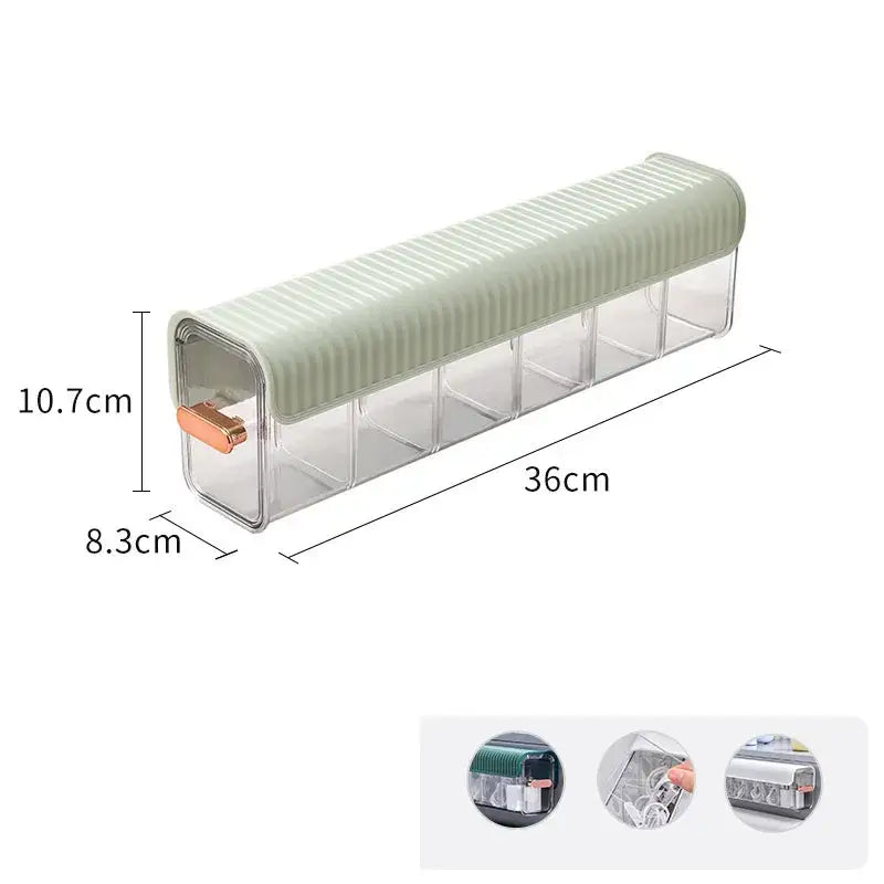 Ribbed teal data cable organizer box bedroom wall mounted storage