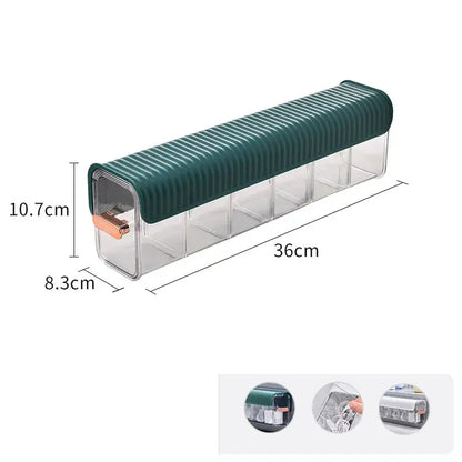 Ribbed teal data cable organizer box bedroom wall mounted storage