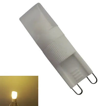 Ribbed white g9 led bulb for living space lighting
