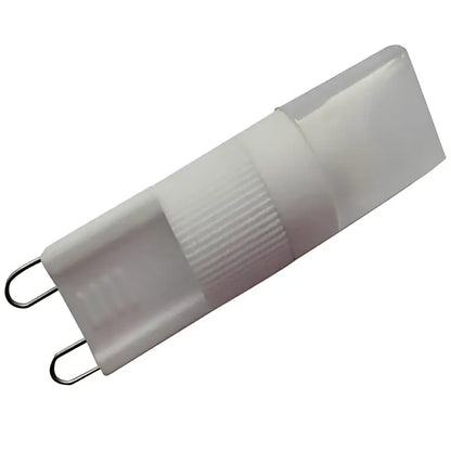 Ribbed white g9 led bulb for living space lighting