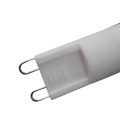 Ribbed white g9 led bulb for living space lighting