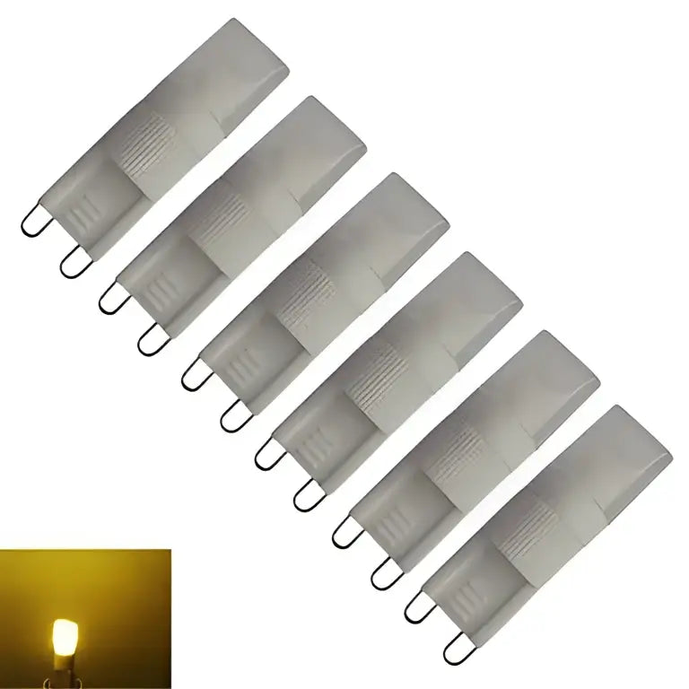 Ribbed white g9 led bulb for living space lighting