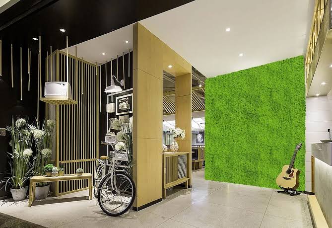 Evergreen Moss Artificial Green Wall Mat 33 SQ FT – UV Resistant – Commercial Grade (Clearance Price)
