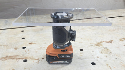 Rectangle Shaped Trim Router Plate, No tabs - Choose your router!