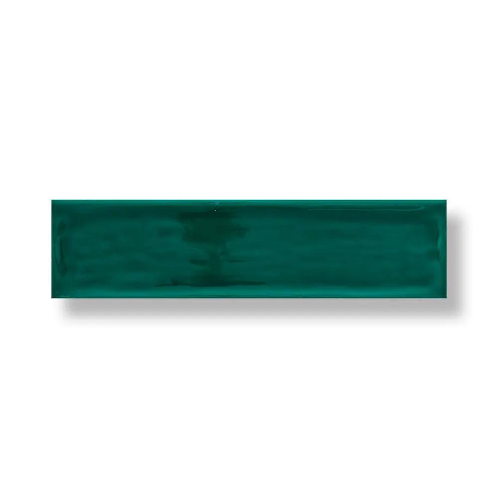 Roca Flow Living Green Polished Ceramic Tiles 3x12