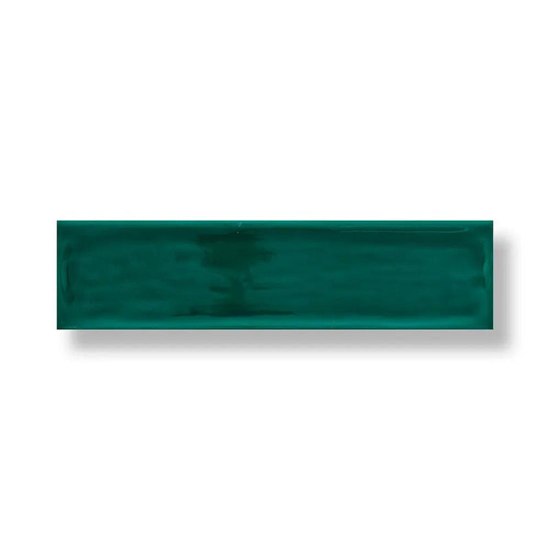 Roca Flow Living Green Polished Ceramic Tiles 3x12