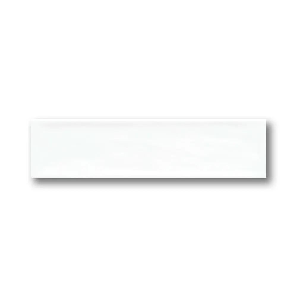 Roca Flow White Polished Ceramic Tiles 3x12