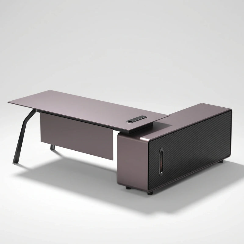 Zyner · Luxury L-Shaped Executive Desk