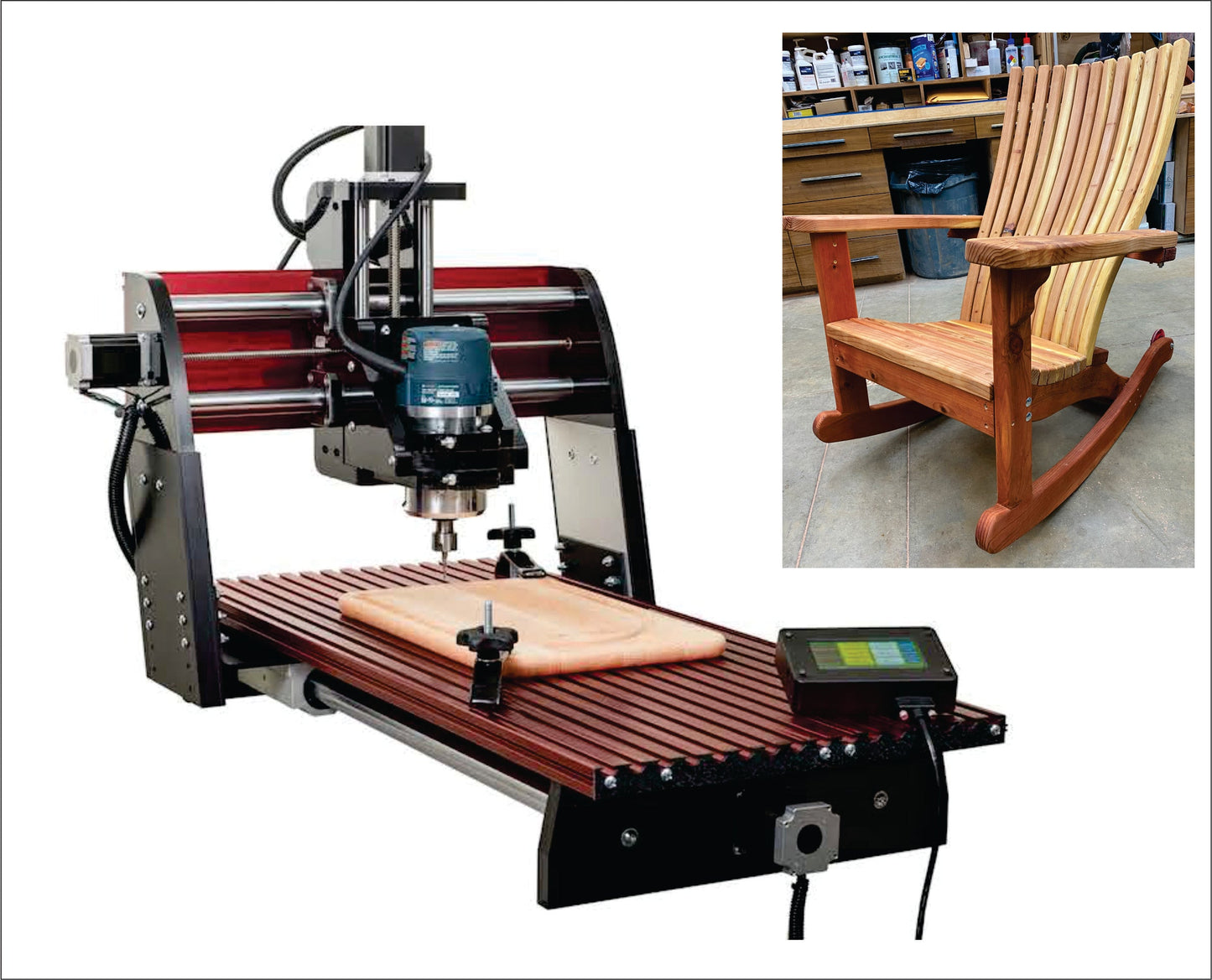 CNC Files For Rocking Chair - Adirondack Style