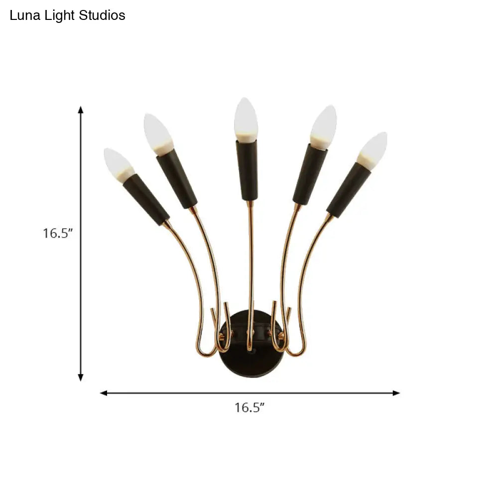 DecorBites™ Rocket Wall Lamp - Contemporary Metal Sconce with 5 Lights for Living Room