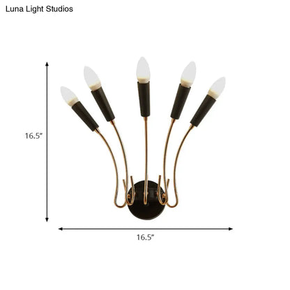 DecorBites™ Rocket Wall Lamp - Contemporary Metal Sconce with 5 Lights for Living Room