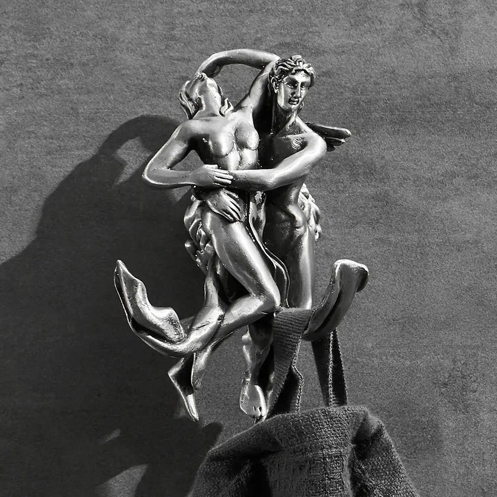 Romantic silver angel bathroom hardware set – bathroom decor