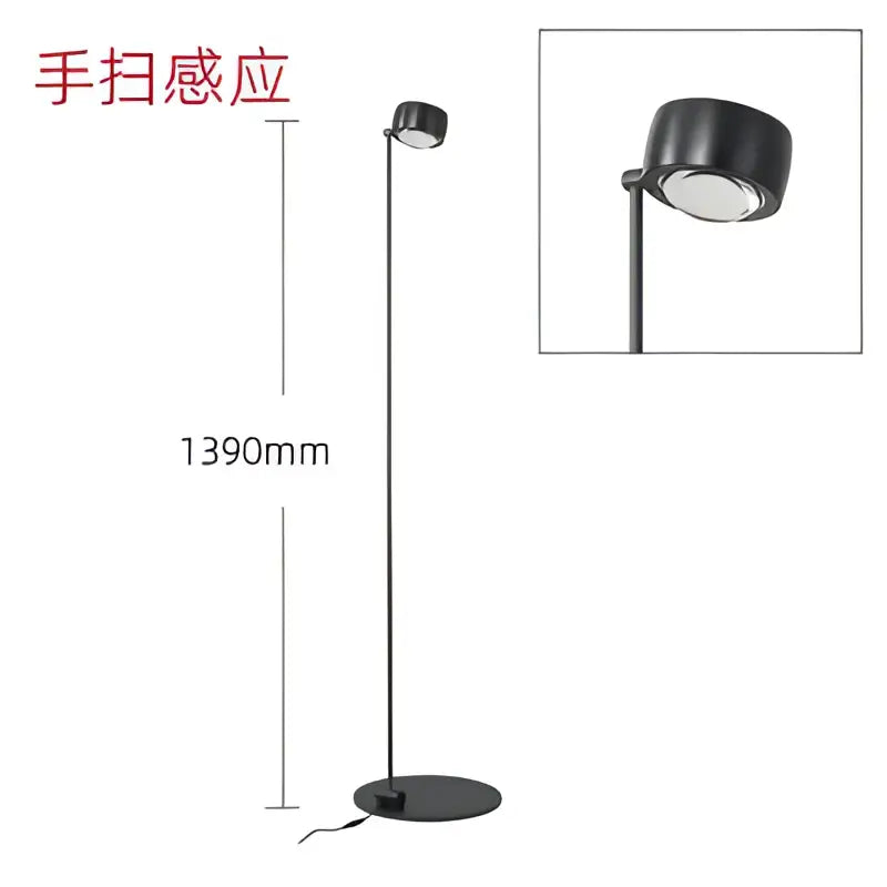 Rose gold designer fishing floor lamp for living room