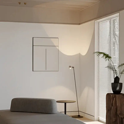 Rose gold designer fishing floor lamp for living room