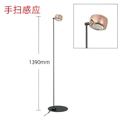 Rose gold designer fishing floor lamp for living room