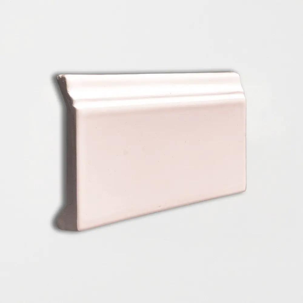 Blush Glossy Base Trim Ceramic Moldings 4 3/16x6