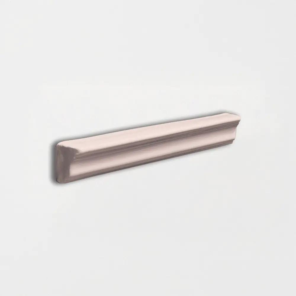 Blush Glossy Finish Trim Ceramic Moldings 1x6