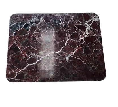 Rosso Levanto Marble Coffee Table - Polished Natural Stone Finish 24 x 31.5 x 16