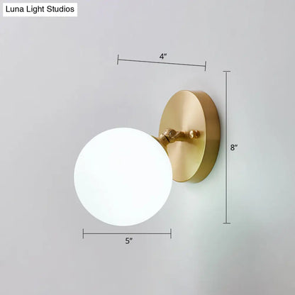 DecorBites™ Rotatable Glass Wall Sconce - Small and Stylish Postmodern Brass Light