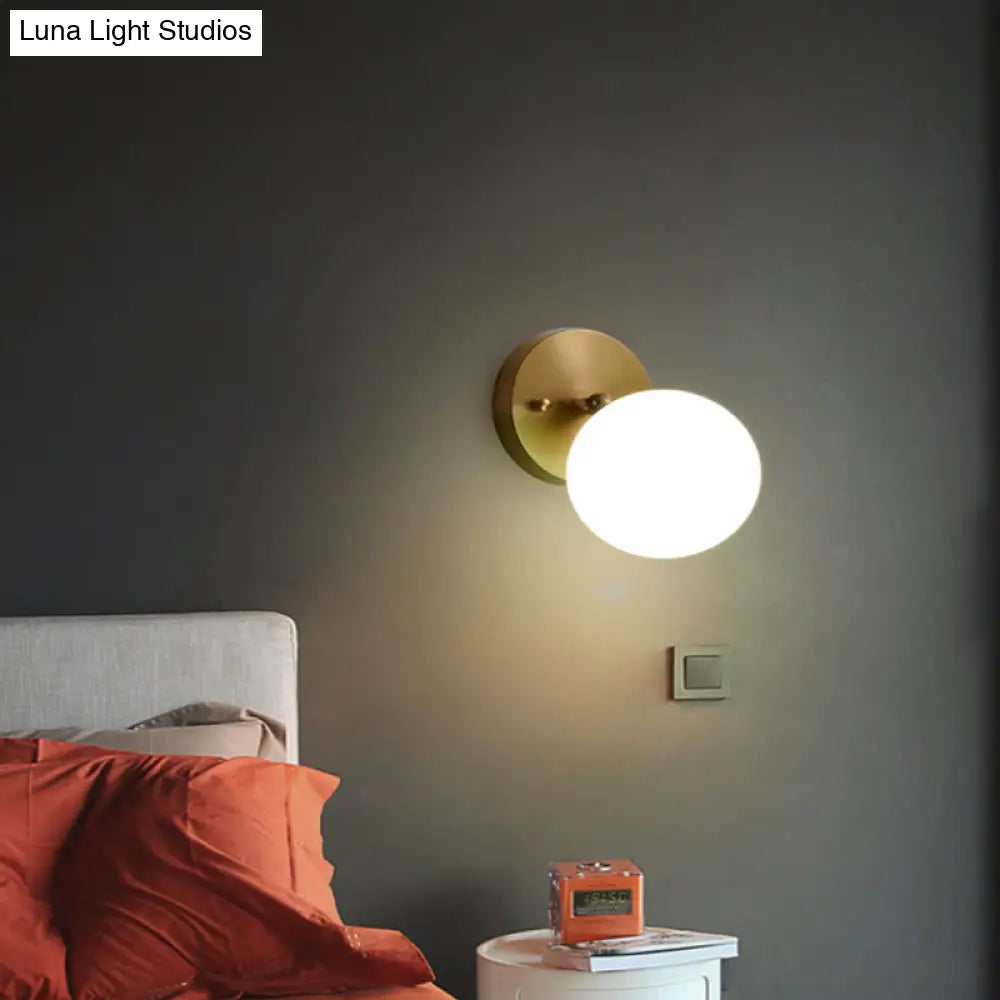 DecorBites™ Rotatable Glass Wall Sconce - Small and Stylish Postmodern Brass Light