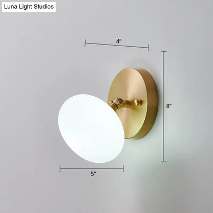 DecorBites™ Rotatable Glass Wall Sconce - Small and Stylish Postmodern Brass Light
