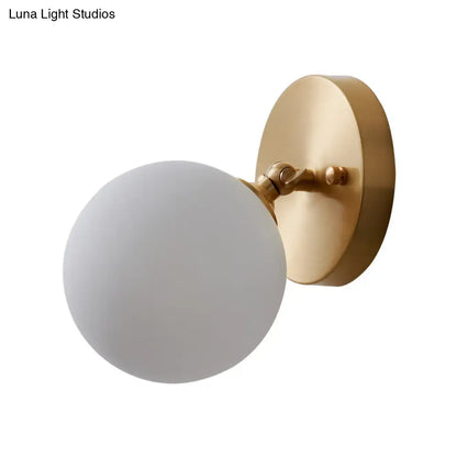 DecorBites™ Rotatable Glass Wall Sconce - Small and Stylish Postmodern Brass Light