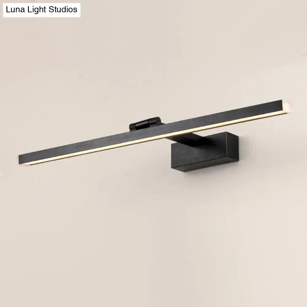 DecorBites™ Rotatable LED Vanity Mirror Light: Sleek Metal Linear Wall Sconce for Bathrooms