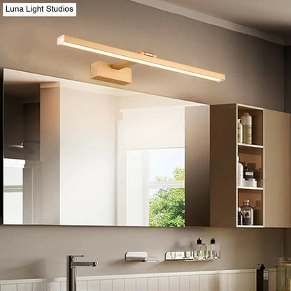 DecorBites™ Rotatable LED Vanity Mirror Light: Sleek Metal Linear Wall Sconce for Bathrooms