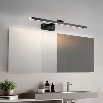 DecorBites™ Rotatable LED Vanity Mirror Light: Sleek Metal Linear Wall Sconce for Bathrooms