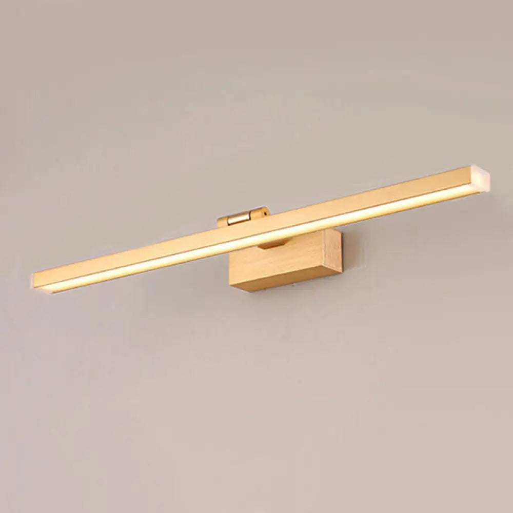 DecorBites™ Rotatable LED Vanity Mirror Light: Sleek Metal Linear Wall Sconce for Bathrooms